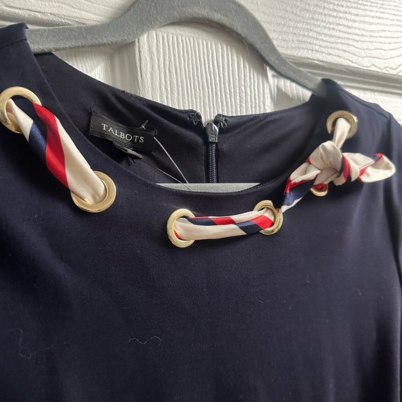 🆕 Talbots PONTE FIT & FLARE DRESS - Picture 3 of 9